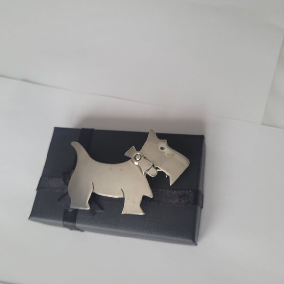 Scottie Terrier Dog Pin Sterling Silver Vintage Taxco Dog Lover Brooch - Picture 6 of 15